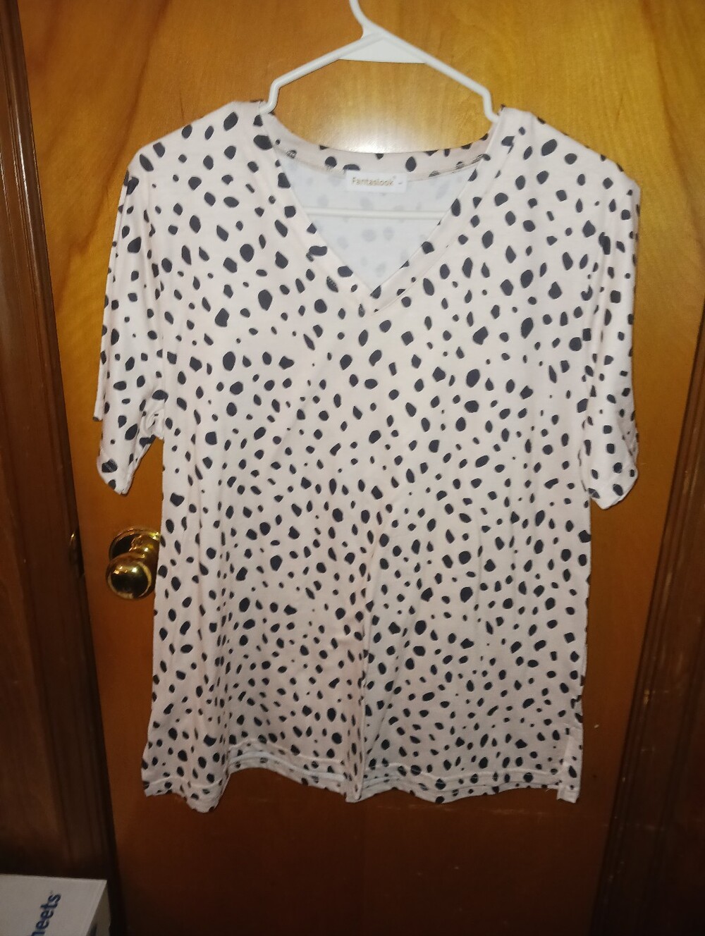Cute V-Neck Polka Dot Women's Top